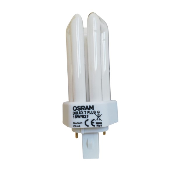 Ampoule Osram DT18827 Dulux-T Plus GX24D-2 18W/827 avec démarreur 2 broches